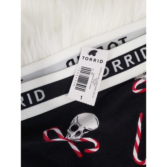 NWT Torrid Plus Size 1 1X 14/16 Halloween Christmas HIPSTER PANTY SKULLS CANDY - Picture 2 of 4